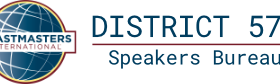 Toastmasters District 57 Speakers Bureau